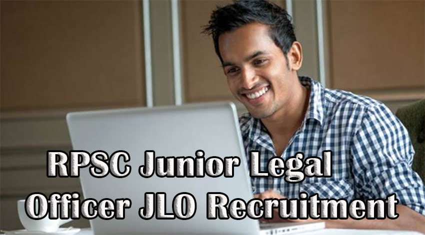 RPSC Junior Legal Officer JLO Recruitment
