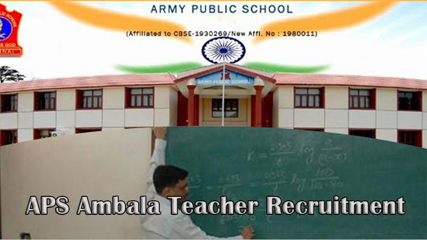 APS Ambala Teacher Recruitment