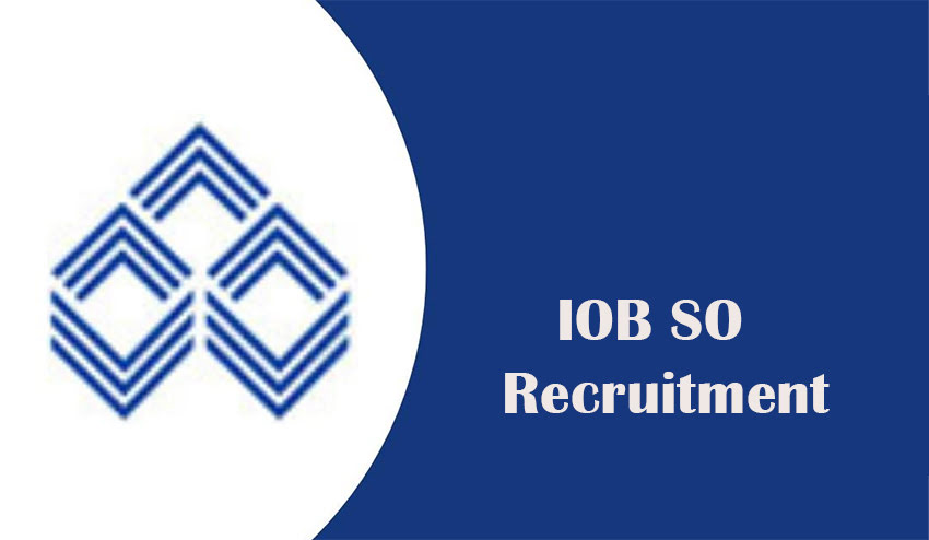 IOB SO Recruitment