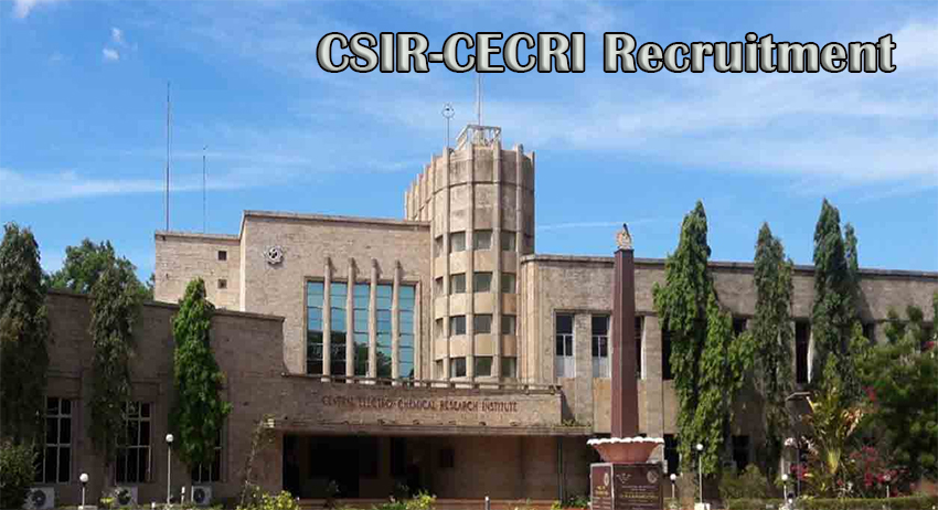 CSIR-CECRI Recruitment